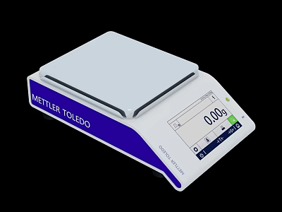 Mettler Toledo Commercial Electronic Balance With High Precision Digital Display For Accurate Weighing 3d model