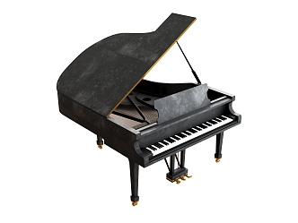 Piano Playing Piano Stool 3d model