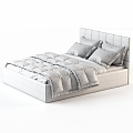 Modern Other Bed Hove Costa Double Sheets 3d model