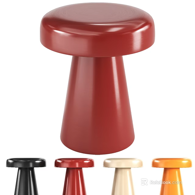 Stylish Modern Side Table With Multiple Color Options Round Top And Sleek Design 3d model