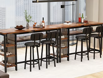 Modern restaurant window floor-to-ceiling glass 3d model