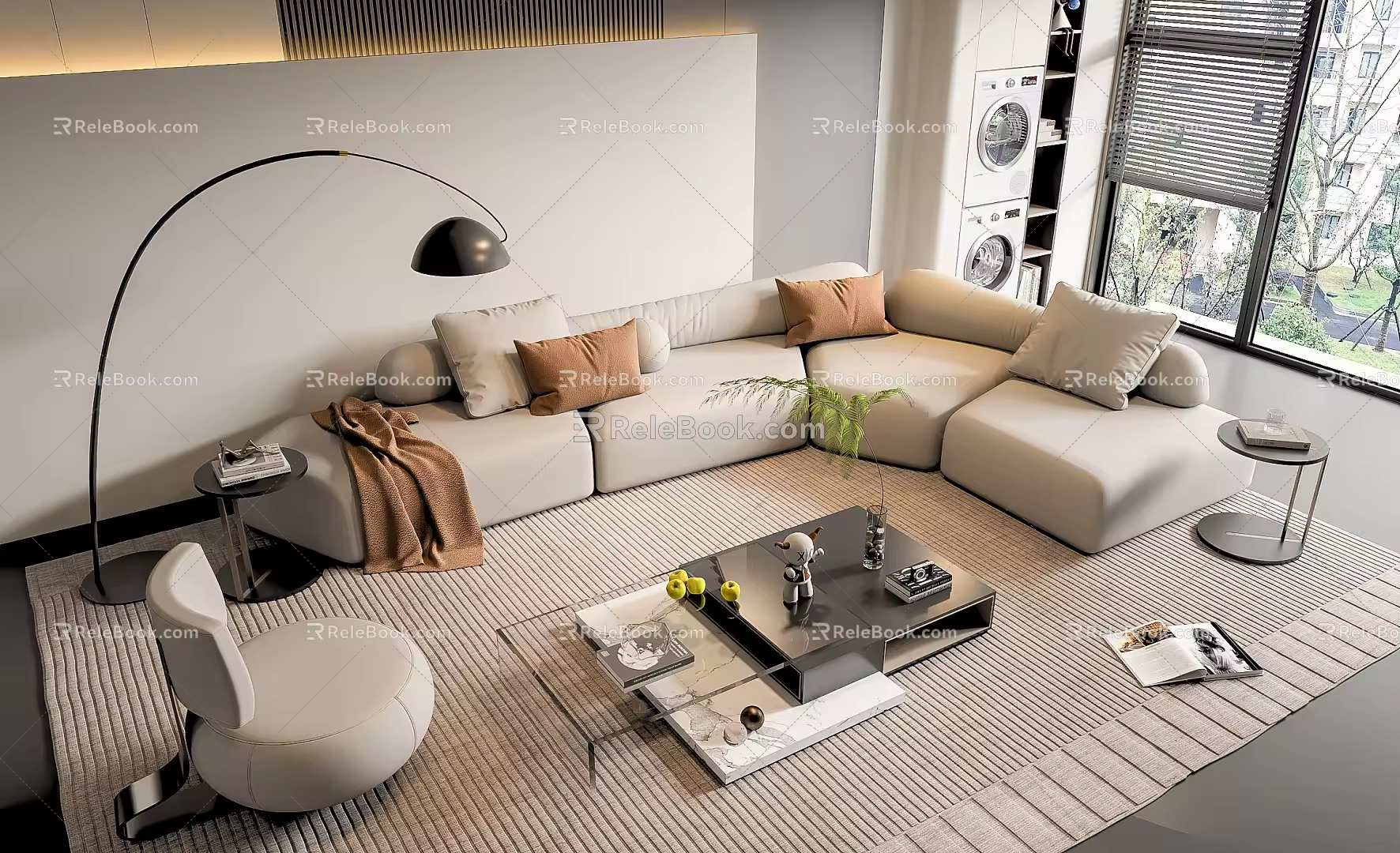 Sofa coffee table 3d model