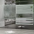 Modern Venetian Blinds With Natural Light And Indoor Plant Near Window