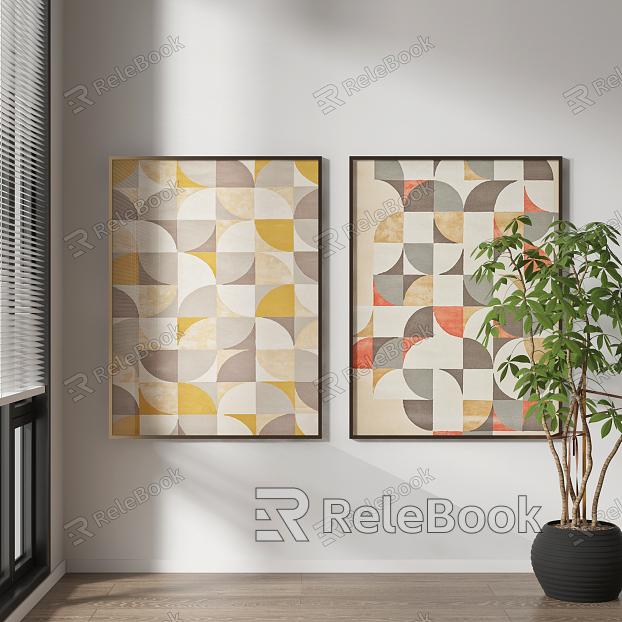 modern abstract painting abstract decorative painting model