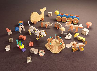 Modern Toys Building Blocks Toys 3d model