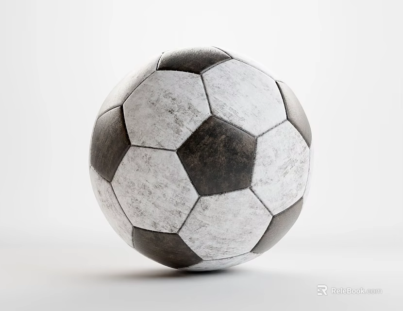 Classic Black and White Soccer Ball Essential Sports Equipment for Training Matches 3d model 