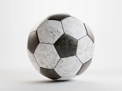 Classic Black and White Soccer Ball Essential Sports Equipment for Training Matches 3d model