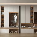 Home Shoe Cabinet SU Model 3d model
