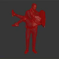 Man Carrying Woman In Intimate Moment Against Gray Background