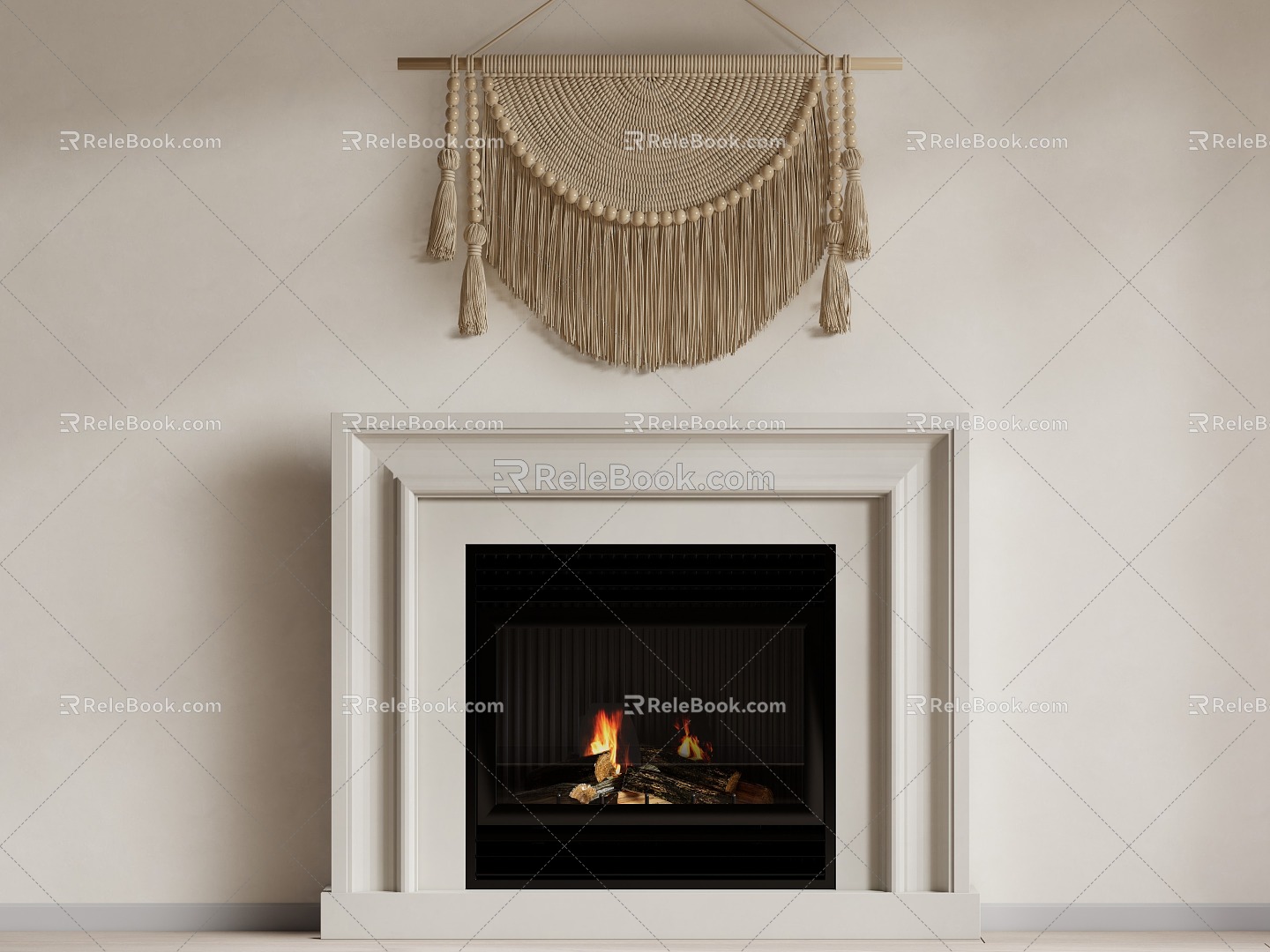 Fireplace 3d model