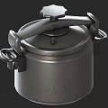 Durable Metal Cookware Pot With Lid And Handles For Kitchen Cooking