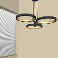 Modern Minimalist Chandelier Nordic Style Chandelier Mediterranean Style Chandelier Study Lamp Combination Dining Room Lamp 3d model