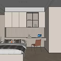 Tatami Bedroom Minimalist Design With Tatami Bed Storage Cabinets Desk And Chair On Wooden Flooring