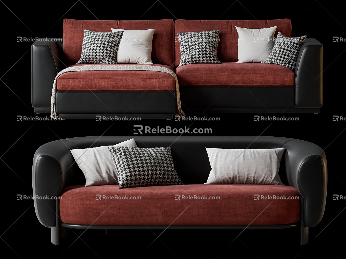 Casual Sofa Antique Small Apartment Sofa Casual Sofa Leather Sofa Picabu Sofa 3d model