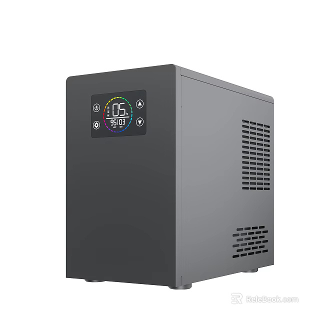 Smart Digital Air Purifier With Display Screen 3d model