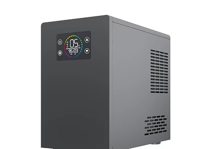 Smart Digital Air Purifier With Display Screen 3d model