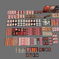 Assorted Packaged Food Products With Various Shapes Colors And Packaging Designs