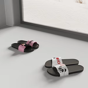 Modern Sanskrit Slippers 3d model