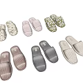 Comfortable Home Slippers With Various Patterns And Multiple Colors For Daily Use 3d model