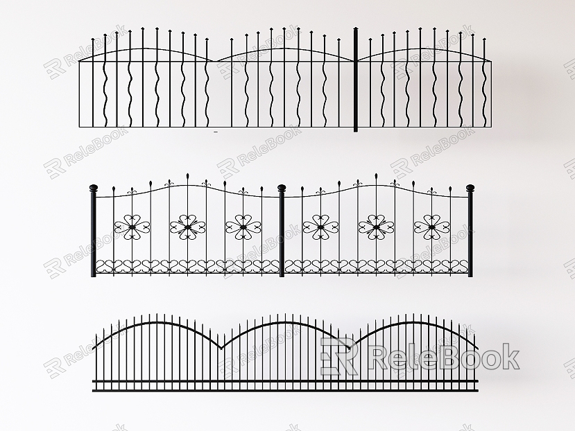 Modern wrought iron railing fence carved fence fence fence fence fence isolation fence model