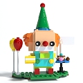 Style toy building blocks Lego decoration ornaments clown 3d model