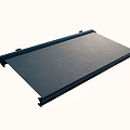 Outdoor Patio Awning Flat Design With Black Frame And Durable Weatherproof Fabric