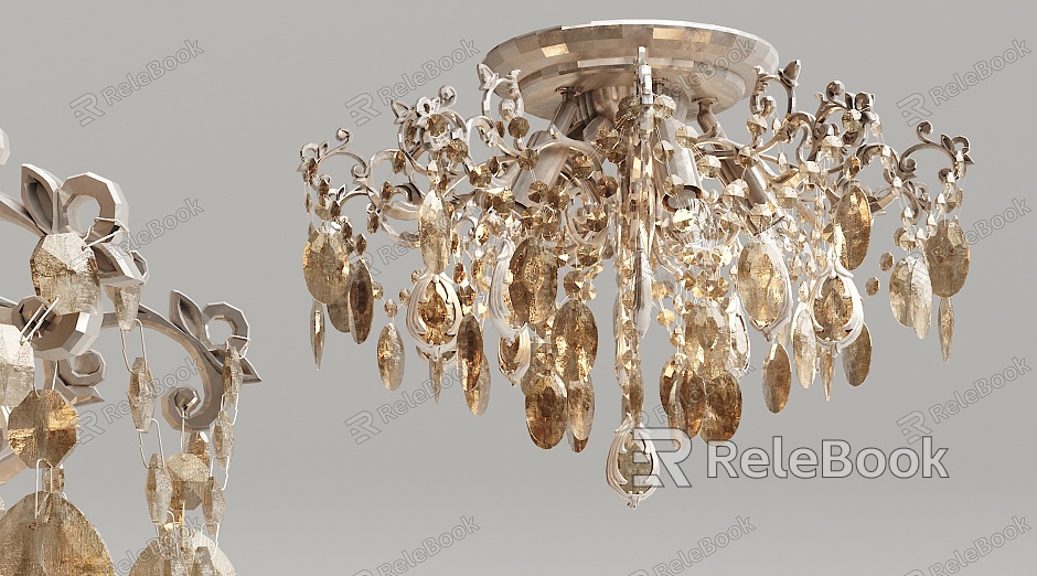 European ceiling lamp metal crystal ceiling lamp model