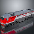 modern train light rail subway high-speed rail 3d model