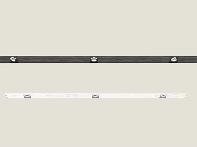 Modern Air Conditioner Vents With Slim Linear Design And Black White Color Finish 3d model