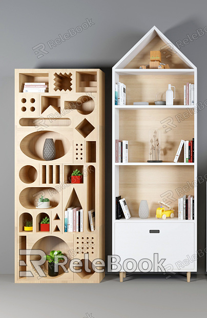 Nordic Bookcase Children's Bookcase model