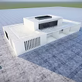 Modern Architecture Office Service Center Reception Center Sales Office 3d model