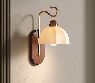 Quiet wind wall lamp 3d model