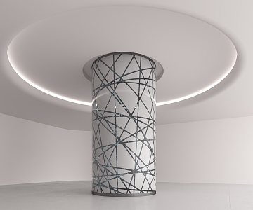 Modern Column 3d model