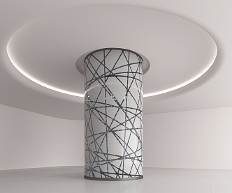 Modern Column 3d model