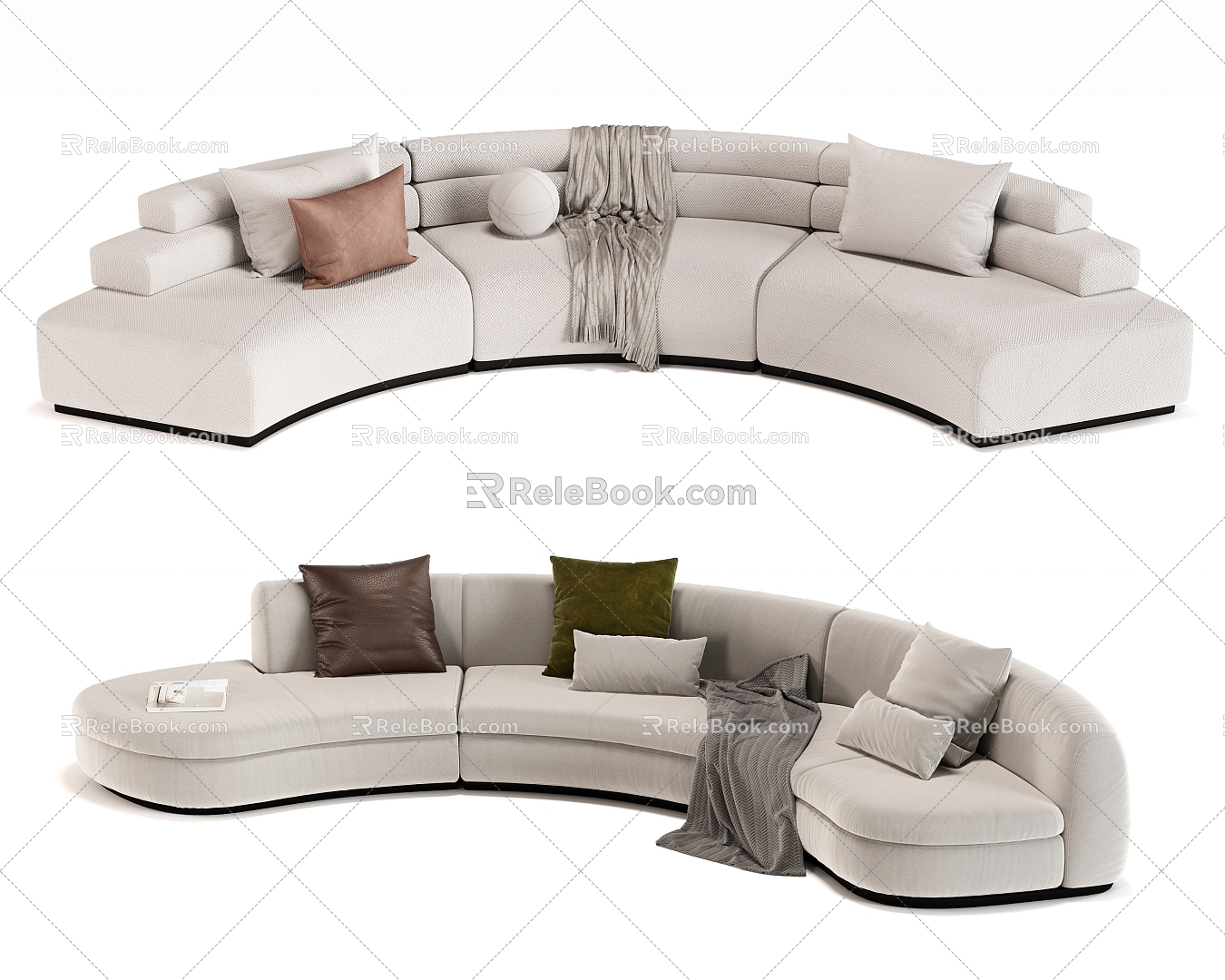 Modern Multiplayer Sofa Sofa 3d model