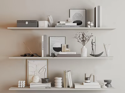 Modern ornaments combination 3d model