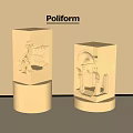 Poliform Gypsum Cornice Decorative Models With Carved Design And White