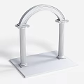 Classical Roman Columns With Arch And Decorative Capitals Architectural Design