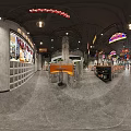 Hotpot Restaurant Modern Interior Design With Colorful Signs And Double Crispy Rice Cakes