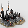 LEGO Toy Blocks Game Scene Blacksmith Shop 3d model