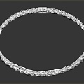 Modern Bracelet Silver Jewelry Silver Bracelet 3d model