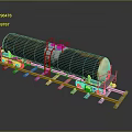 Rusty Tank Car With Metal Ladder And Platform On Railway Tracks