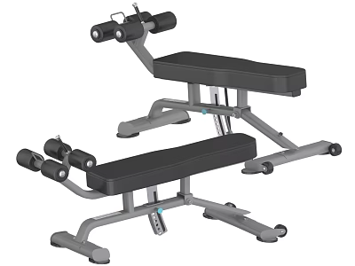 Adjustable Weight Bench For Home Gym With Padded Seat And Heavy Duty Steel Frame 3d model