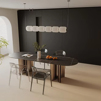 Modern table combination 3d model