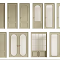 Various Hinged Doors Designs With Glass Panels And Paneled Styles For Home Interior