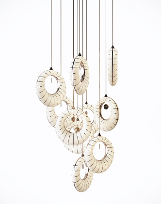 Modern Chandelier Metal Decorative Chandelier 3d model