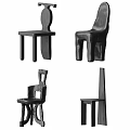 Black Dining Chairs With Different Unique Designs And Modern Shapes For Home