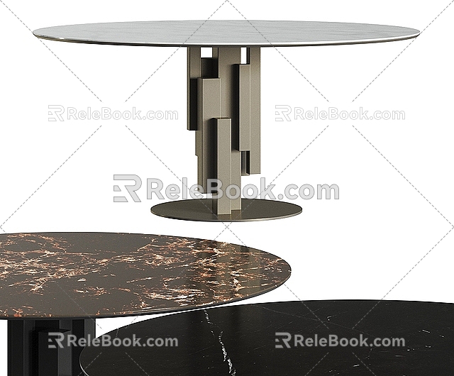 Table Dining Table Round Table Coffee Table Side Table 3d model