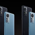 Modern Smartphones With Multiple Rear Cameras And Blue Black Color Options
