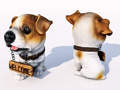 Modern Dog Cute Pet Dog 3d model Modern Dog Cute Pet Dog 3d model
